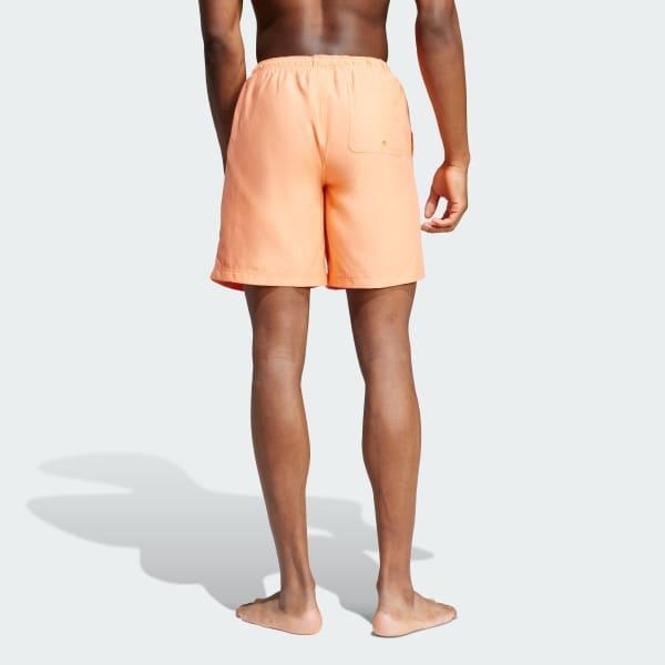 adidas Adicolor 8-Inch Swim Shorts Real Gold M Mens Product Image