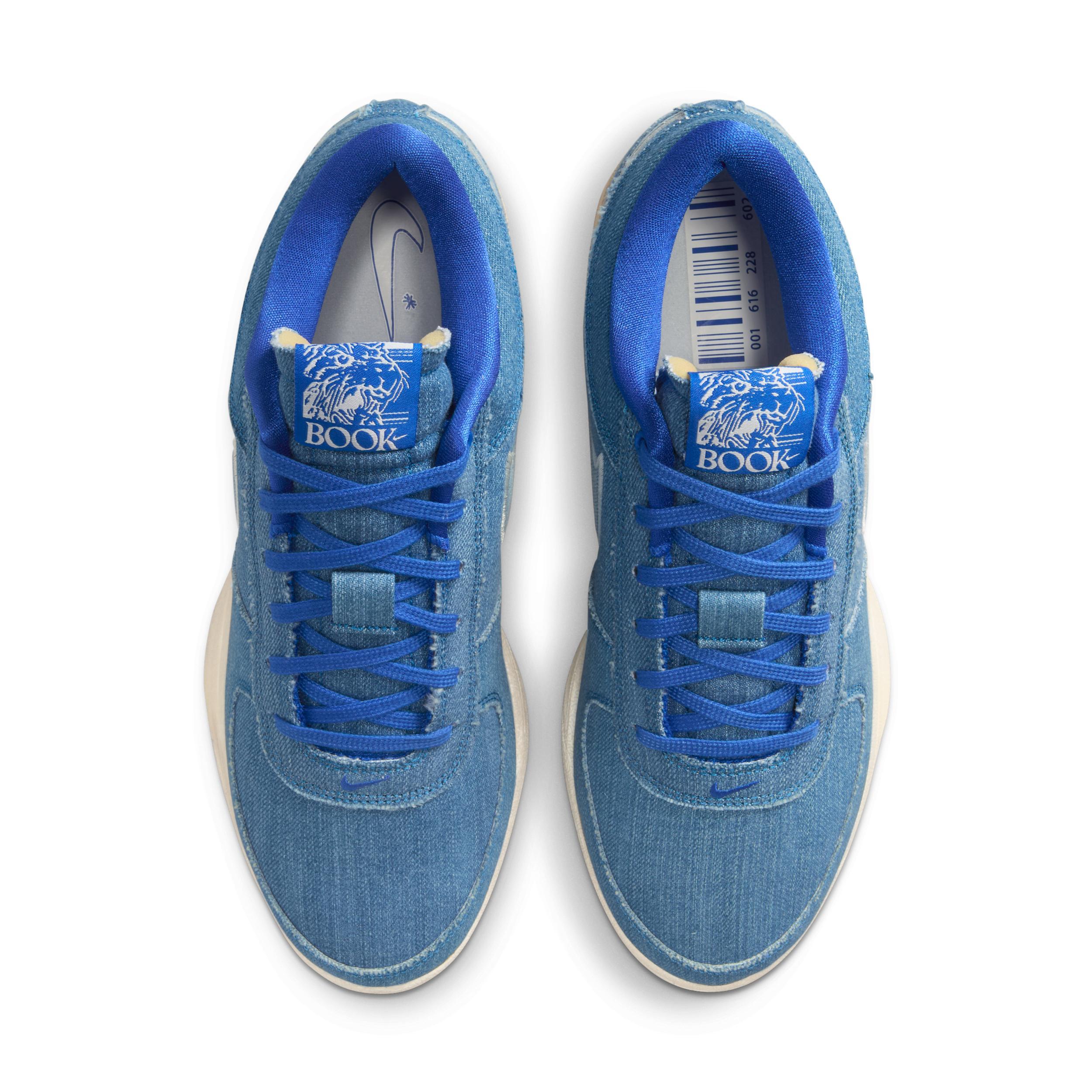Nike Mens Book 1 Basketball Shoes in Sail/Game Royal Product Image
