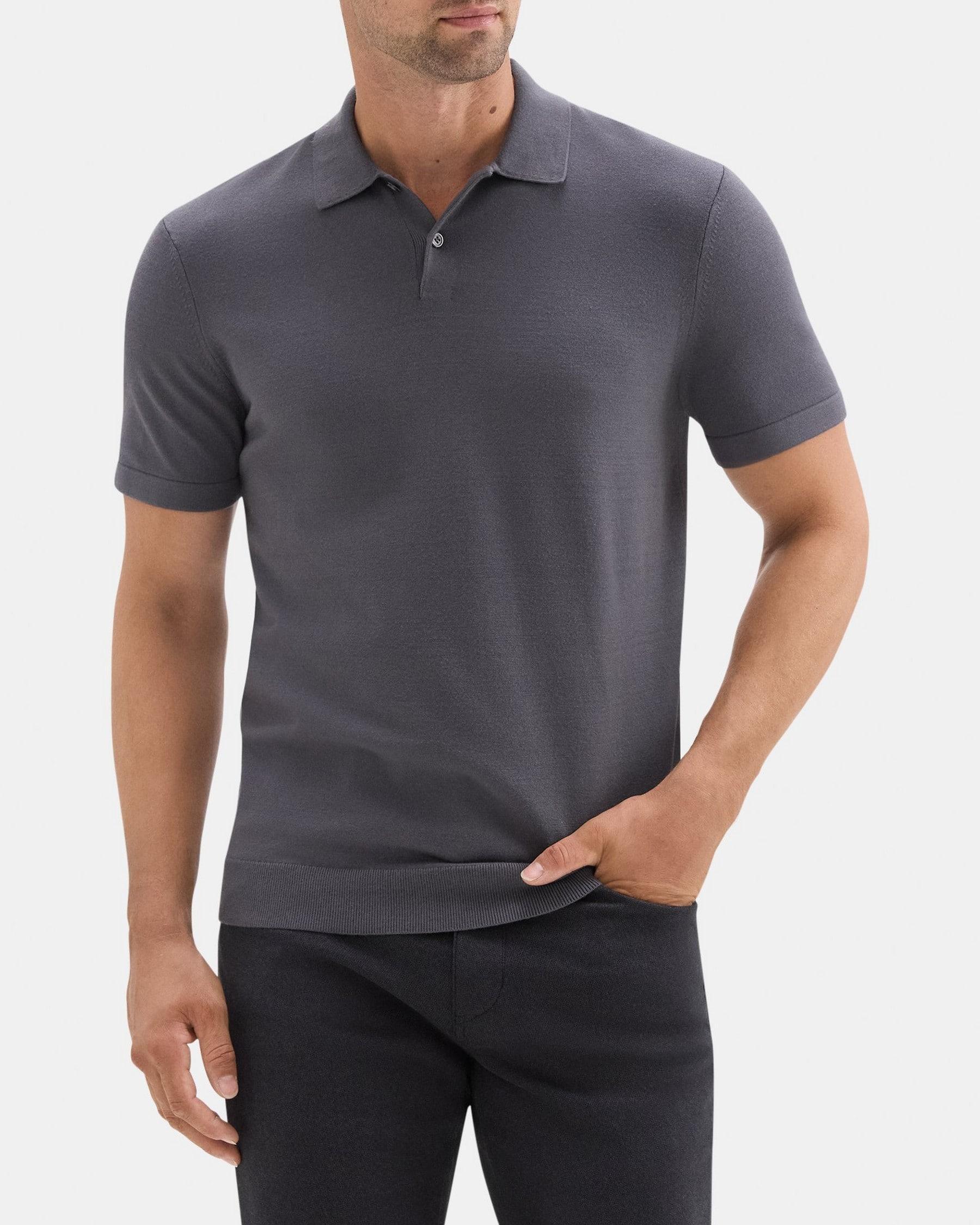 Polo Shirt in Stretch Viscose Knit Product Image