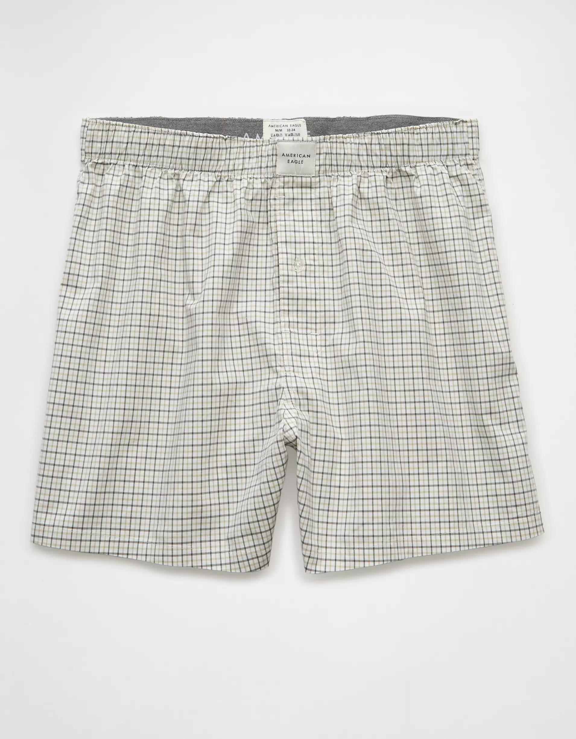 AEO Plaid Stretch Boxer Short Product Image