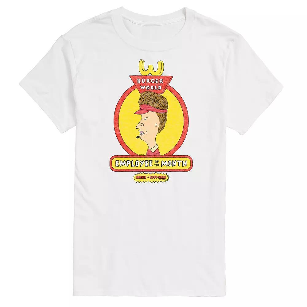Big & Tall Beavis & Butthead Employee Of The Month Tee, Mens Product Image