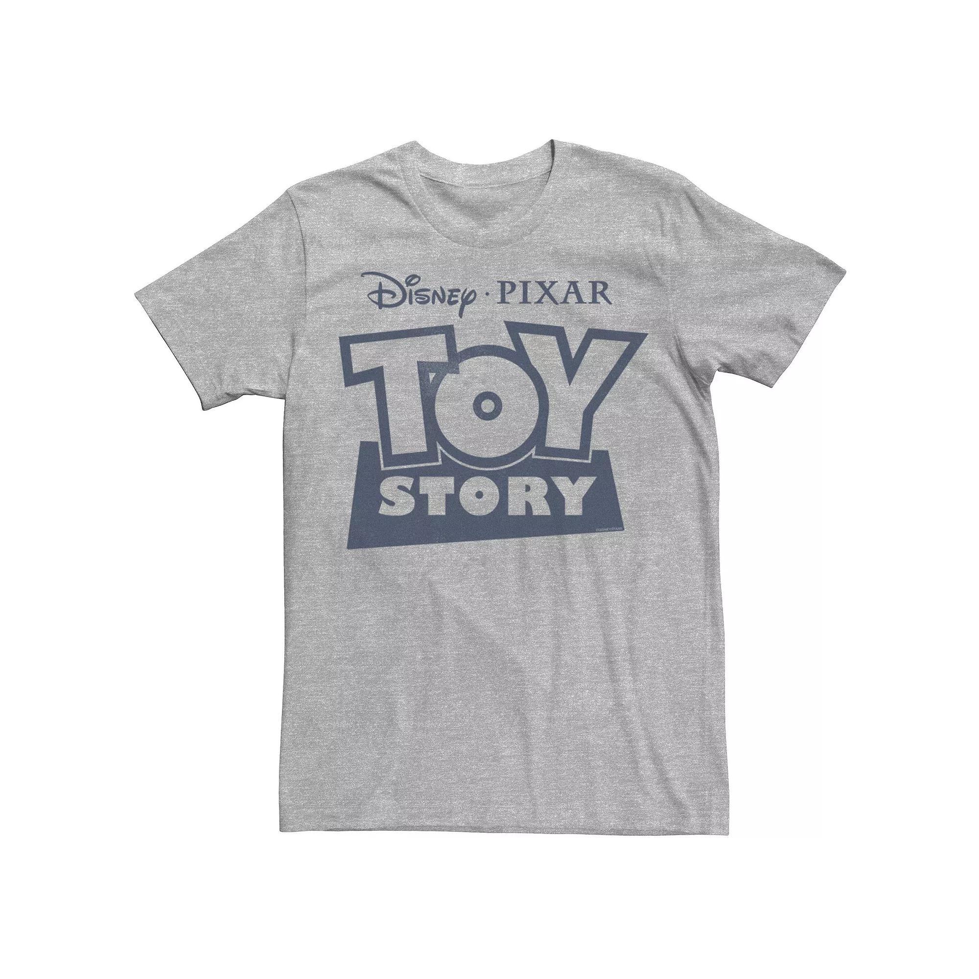 Disney / Pixar's Toy Story Men's Pocket Logo Tee, Size: XL, Athletic Grey Product Image