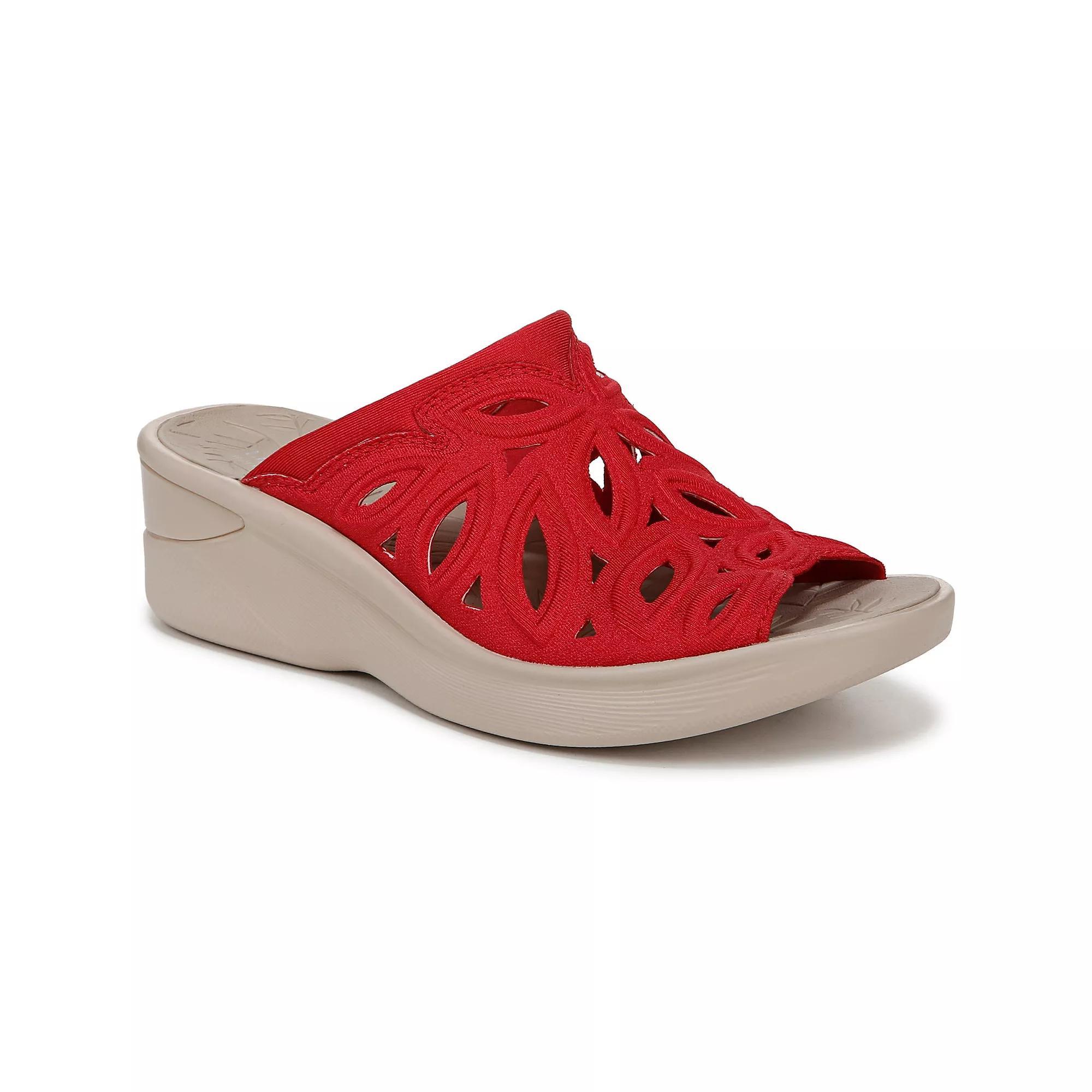 LifeStride Susie Wedge Slide Sandals, Women's, Size: 6, Red Red Product Image