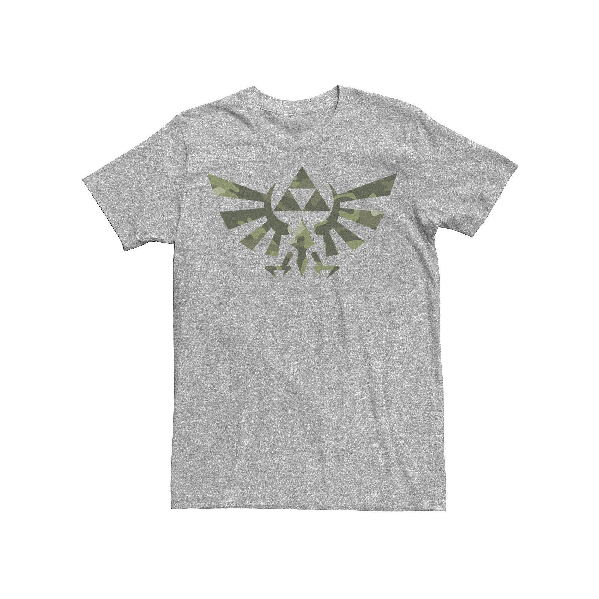 Men's Nintendo Zelda Hyrule Crest Triforce Tee, Size: XXL, Athletic Grey Product Image