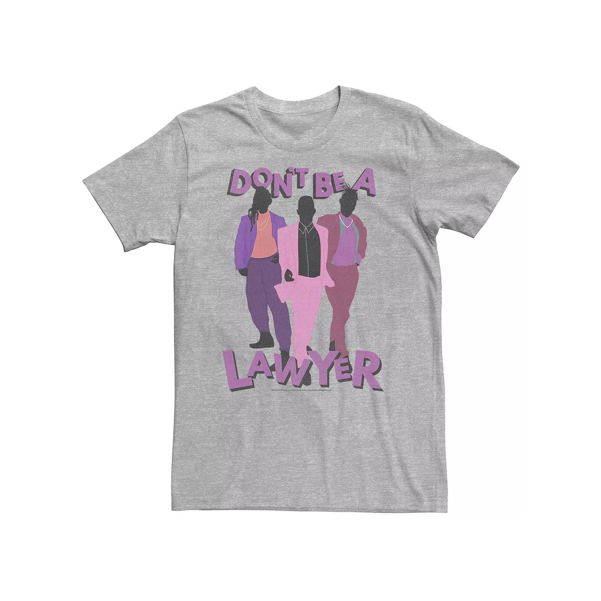 Big & Tall Crazy Ex Girlfriend Don't Be A Lawyer Group Tee, Men's, Size: Large Tall, Athletic Grey Product Image