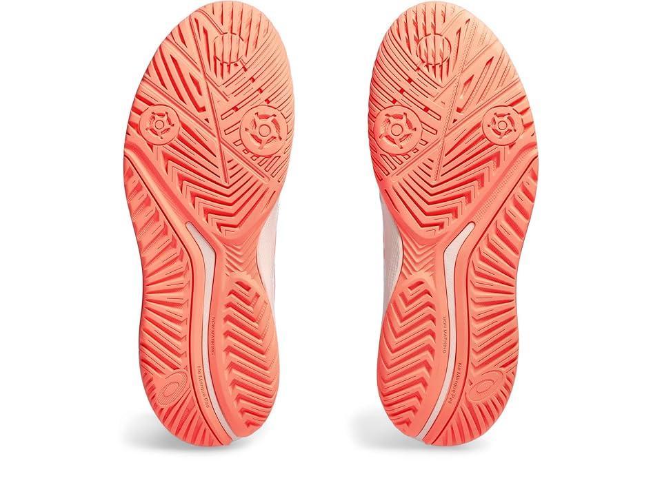 ASICS GEL-Challenger 14 Tennis Shoe (White/Sun Coral) Women's Shoes Product Image
