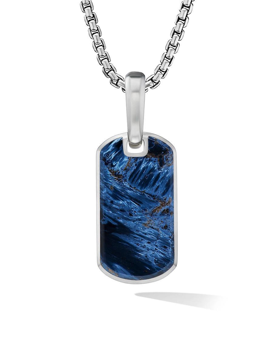 David Yurman Mens Chevron Tag in Sterling Silver, 21mm Product Image