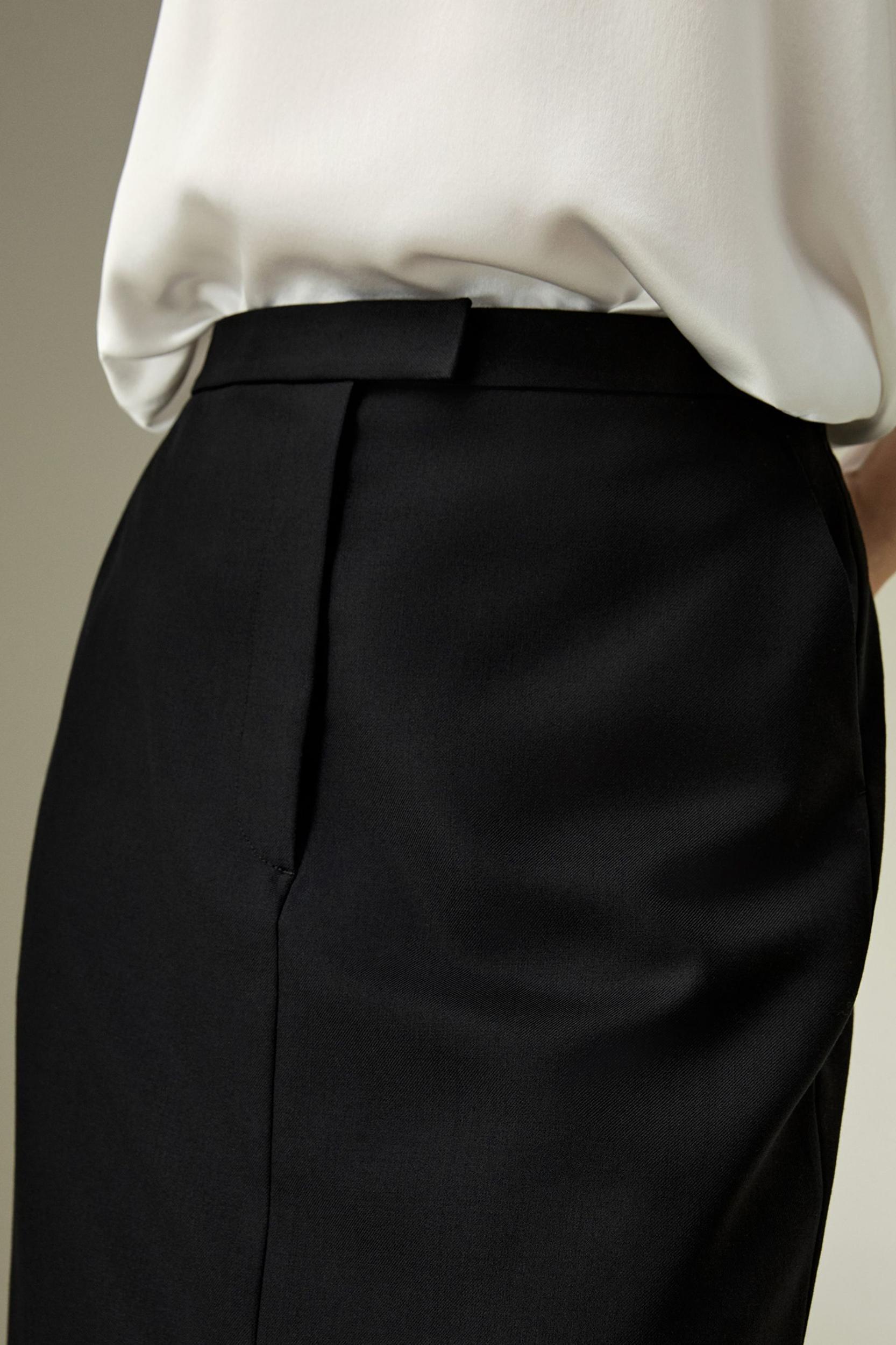 Modern Beauty Silk Wool Pencil Skirt Product Image