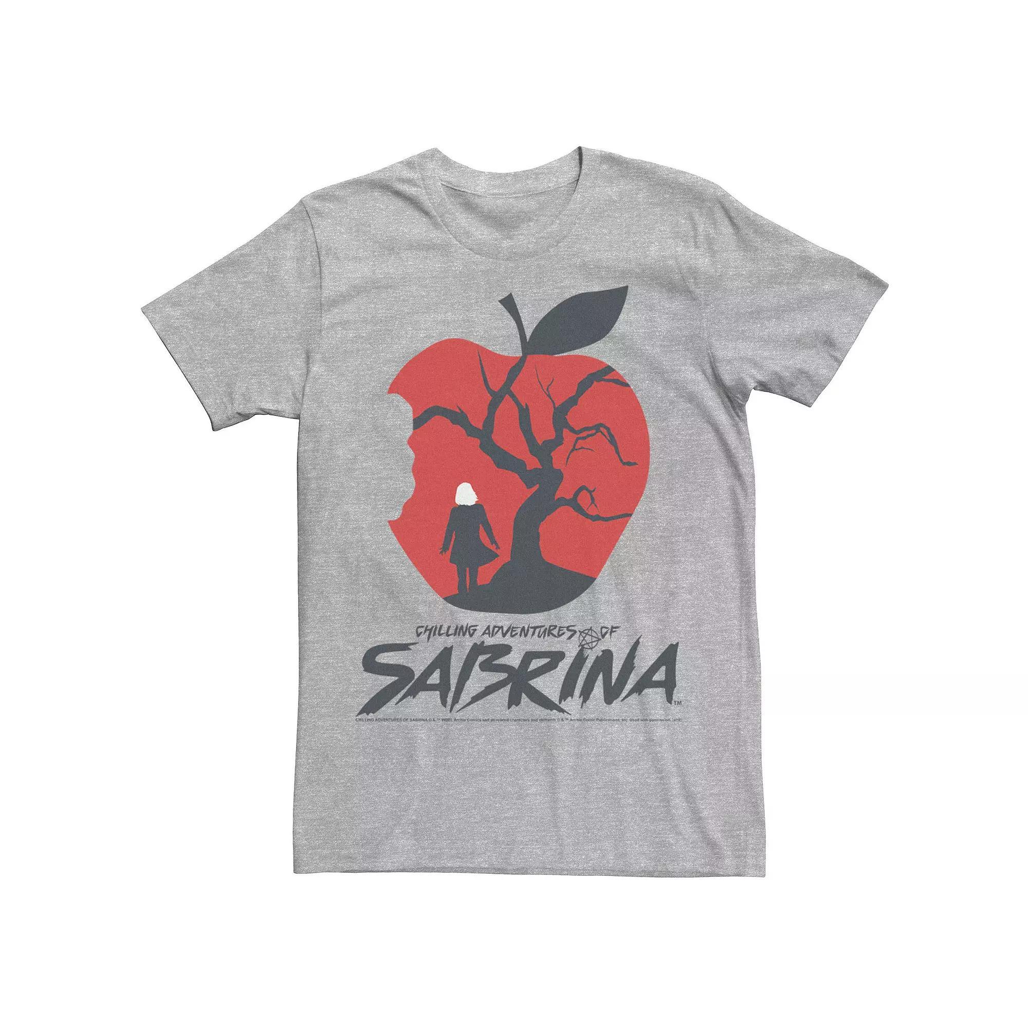 Men's The Chilling Adventures Of Sabrina Apple Tree Tee, Size: Medium, Athletic Grey Product Image