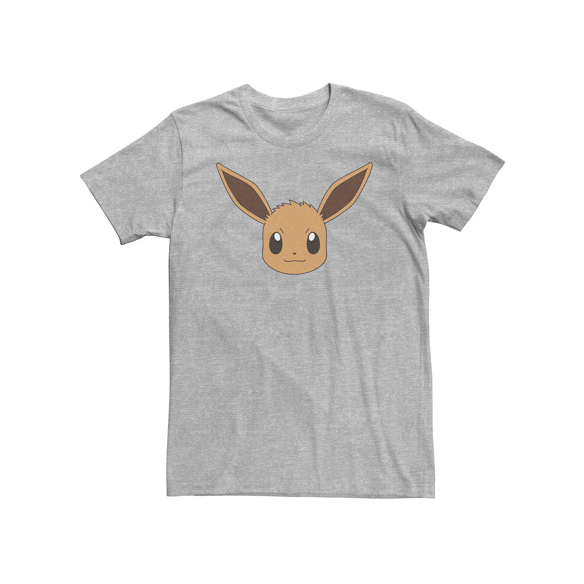 Big & Tall Pokemon Eevee Face Tee, Men's, Size: XXL Tall, Athletic Grey Product Image