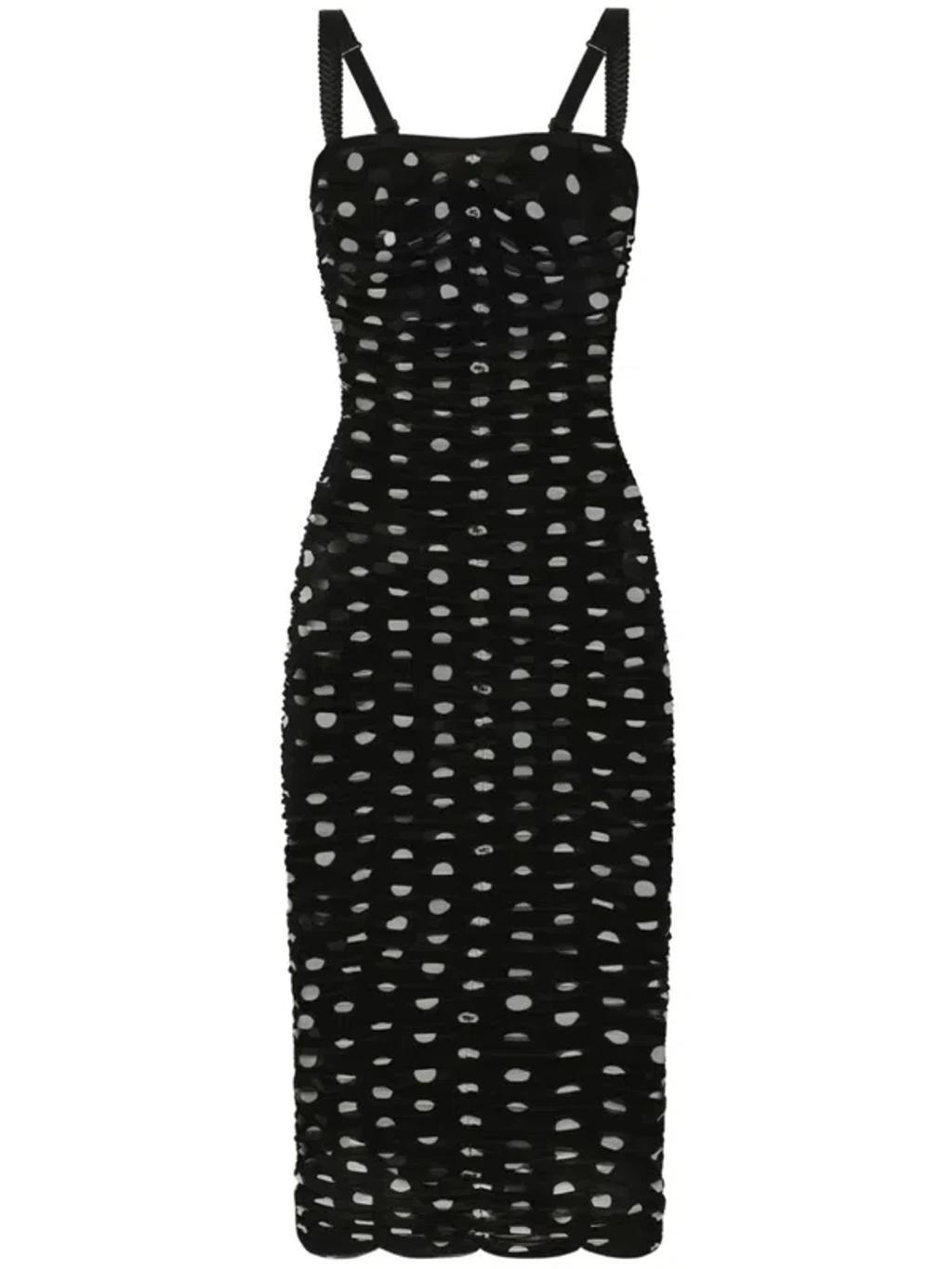 DOLCE & GABBANA Women Abito Mambo Italiano In Black Product Image