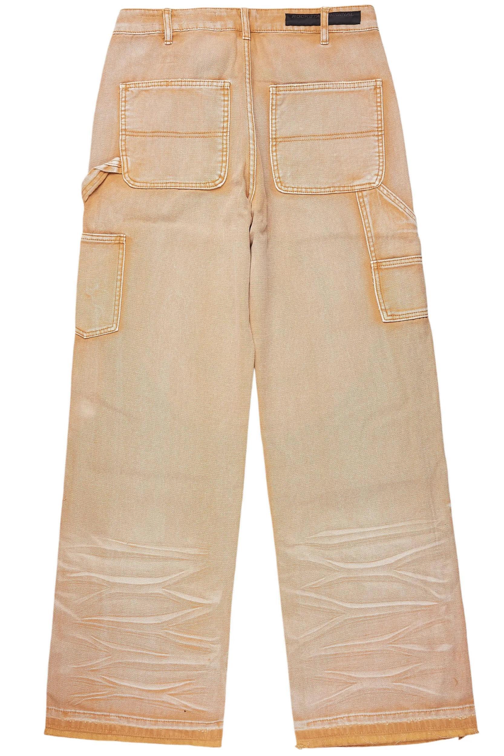Naveen Beige Baggy Fit Jean Male Product Image