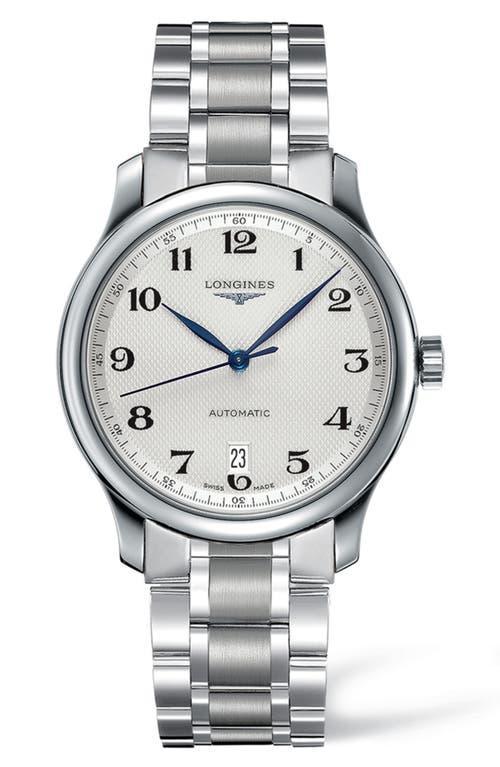Longines Mens Swiss Automatic Master Stainless Steel Bracelet Watch 39mm L26284786 Product Image