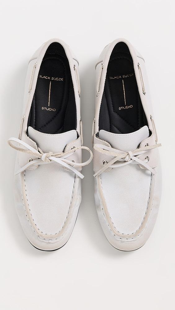 Black Suede Studio Davy Flats | Shopbop Product Image