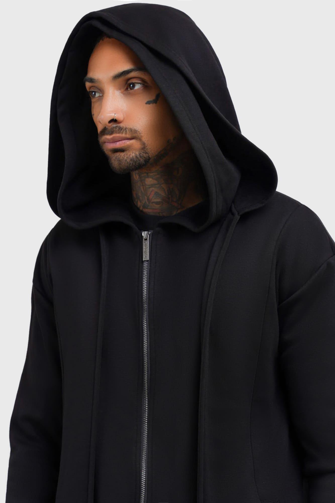 Hardcoded Poetry Longline Hoodie Male Product Image