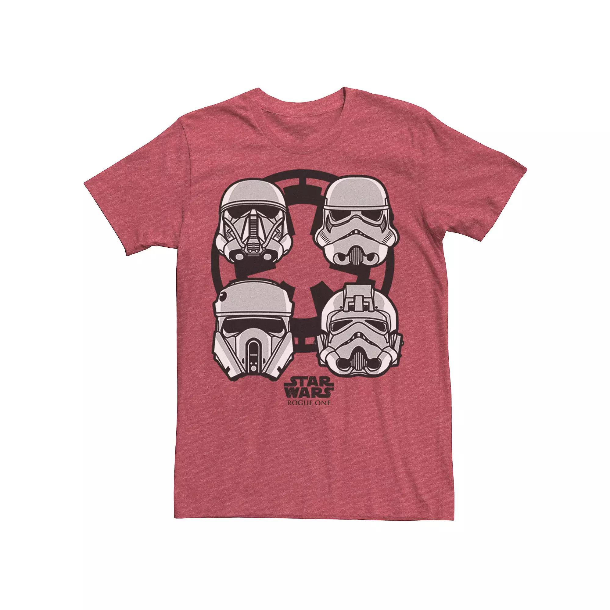 Men's Star Wars Rogue One Stormtrooper Helmet Empire Logo Tee, Size: XXL, Grey Heather Product Image