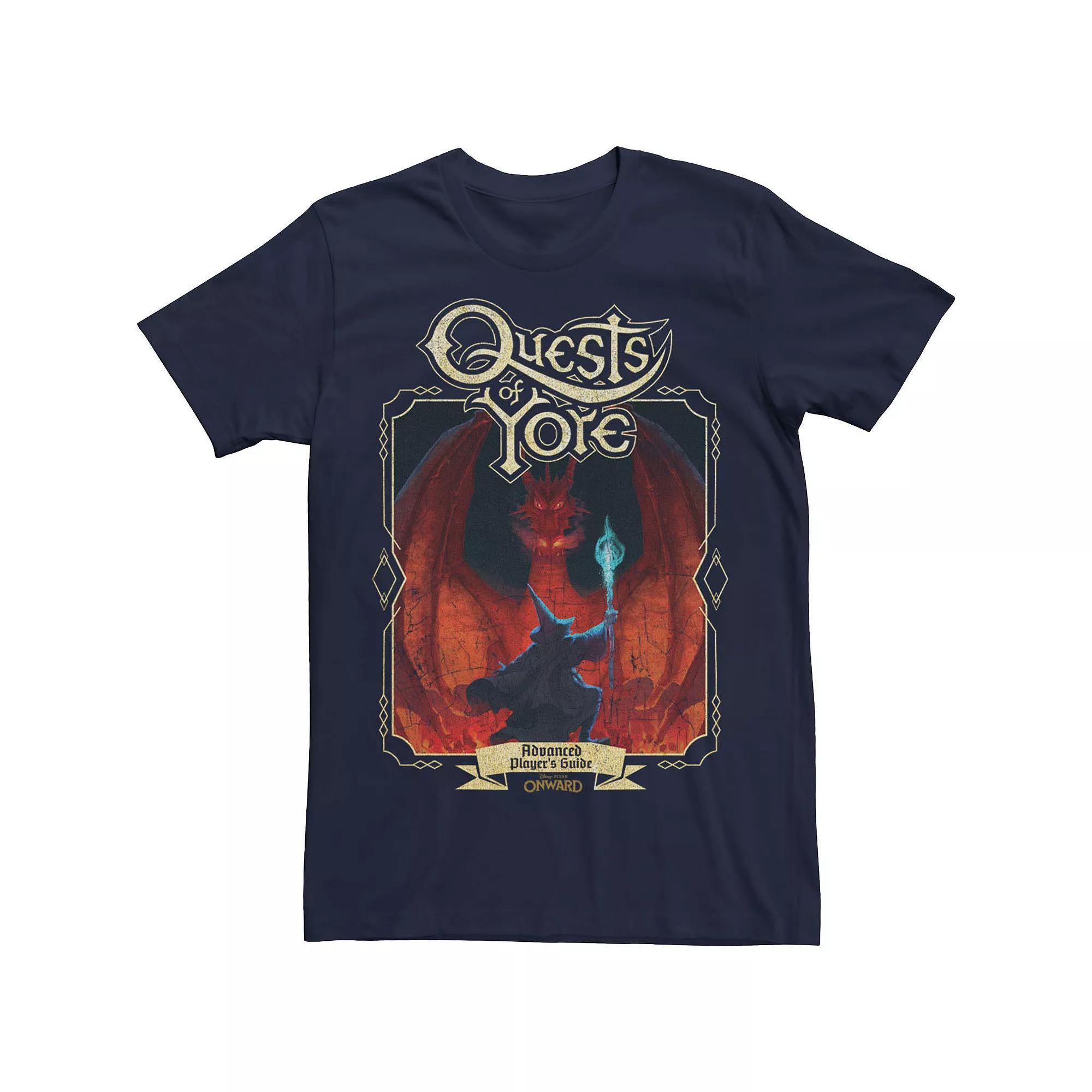 Disney / Pixar's Onward Men's Quests Of Yore Advanced Player's Guide Tee, Size: Medium, Blue Product Image