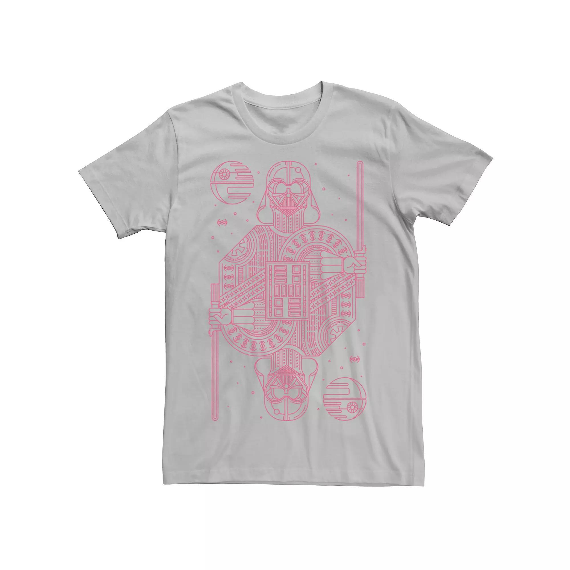 Mens Star Wars Darth Vader Line Art Poster Tee Product Image