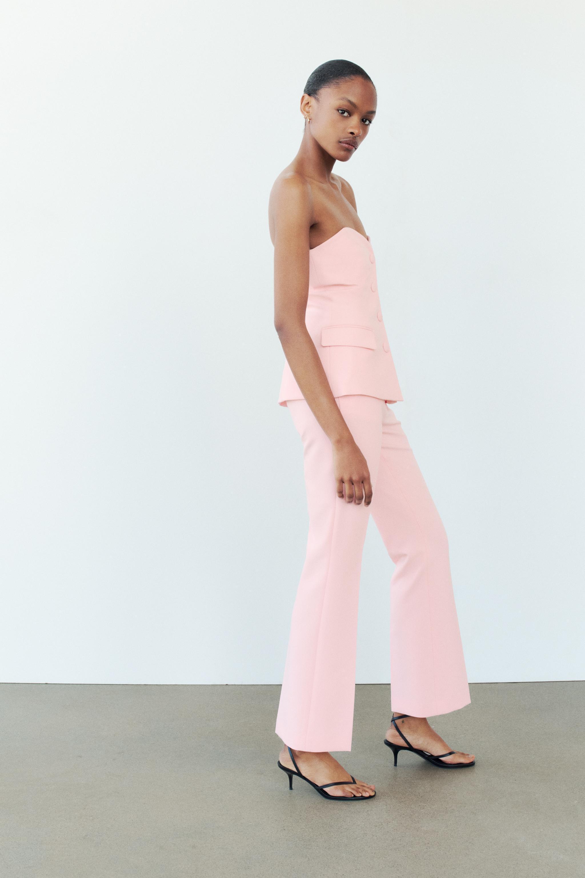 LINED BUTTON BUSTIER TOP Product Image