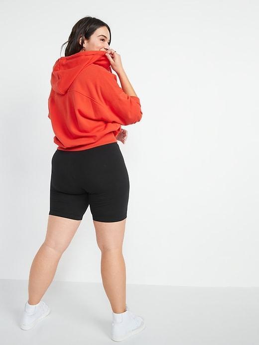 High-Waisted Biker Shorts -- 8-inch inseam Product Image