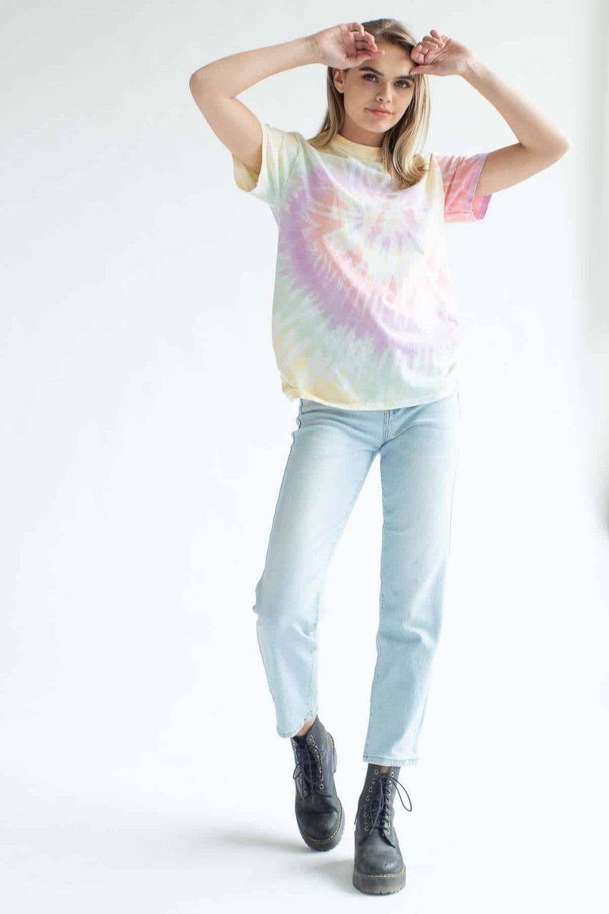 Zen Rainbow Tie Dye Shirt Product Image