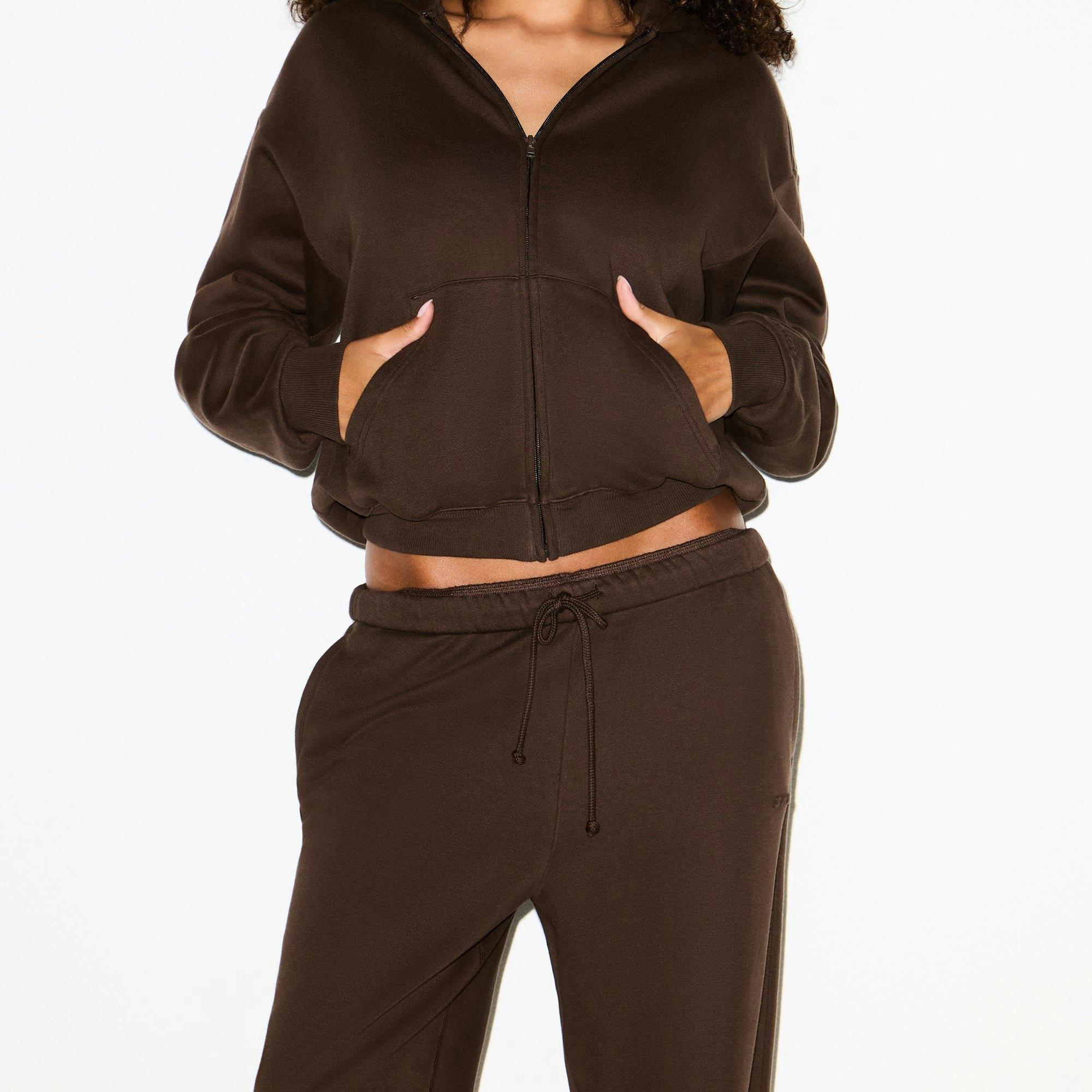 COTTON FLEECE CLASSIC STRAIGHT LEG PANT | DARK SEPIA Product Image