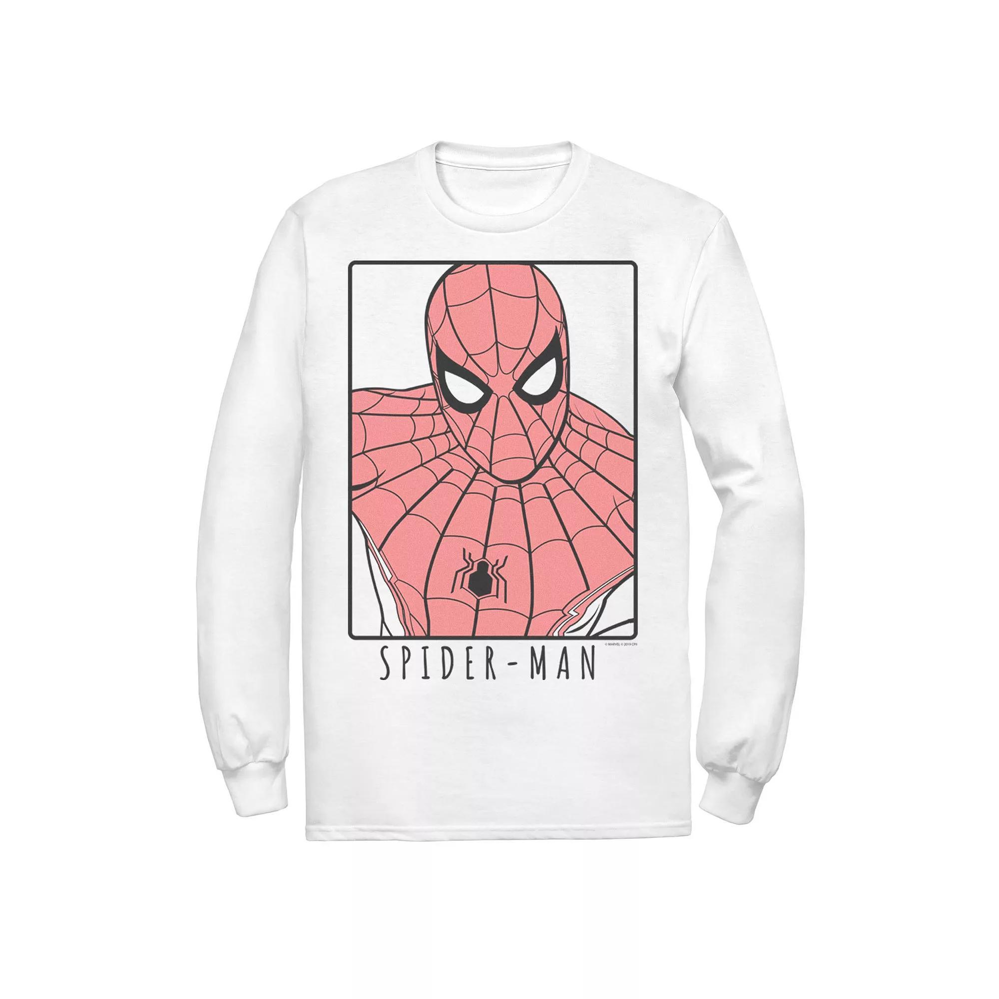 Men's Marvel Spider-Man Far From Home Ornate Simple Poster Tee, Size: Large, White Product Image