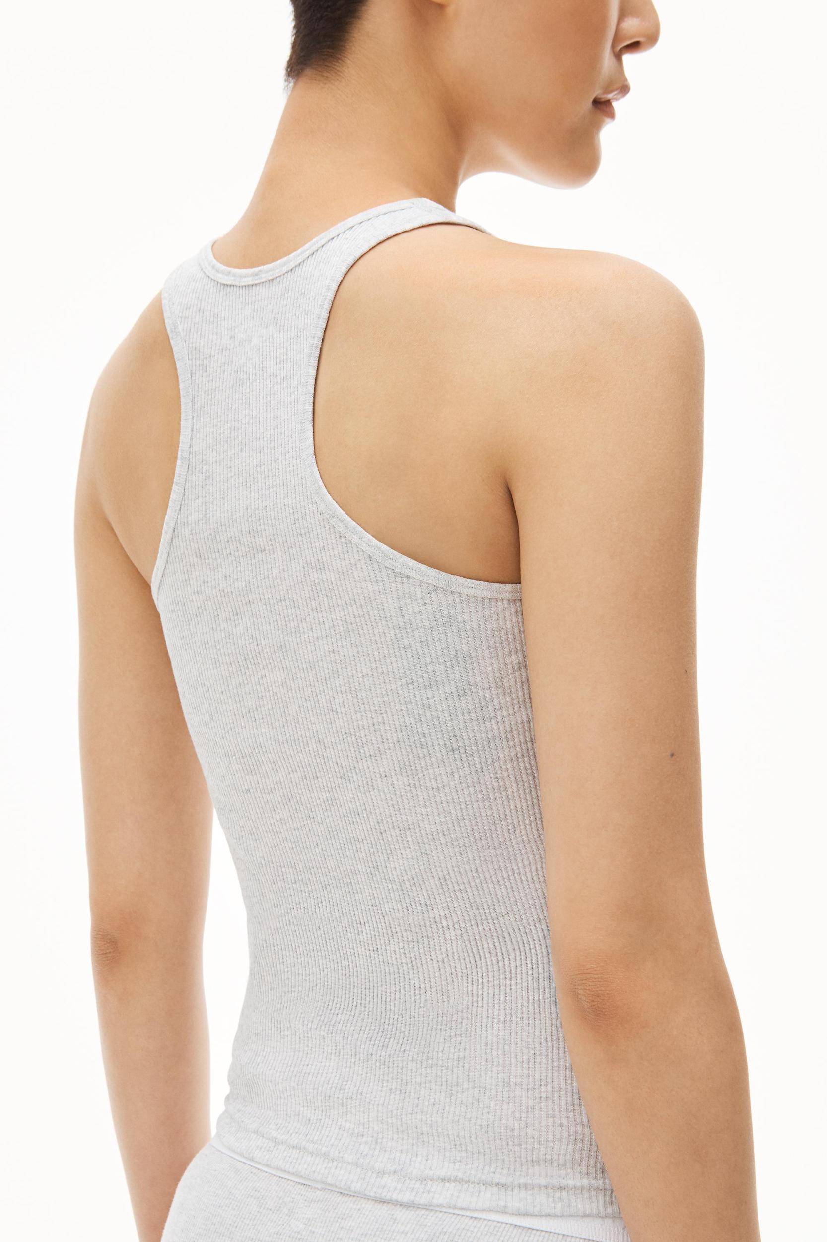 Racerback Tank In Ribbed Cotton Jersey Product Image