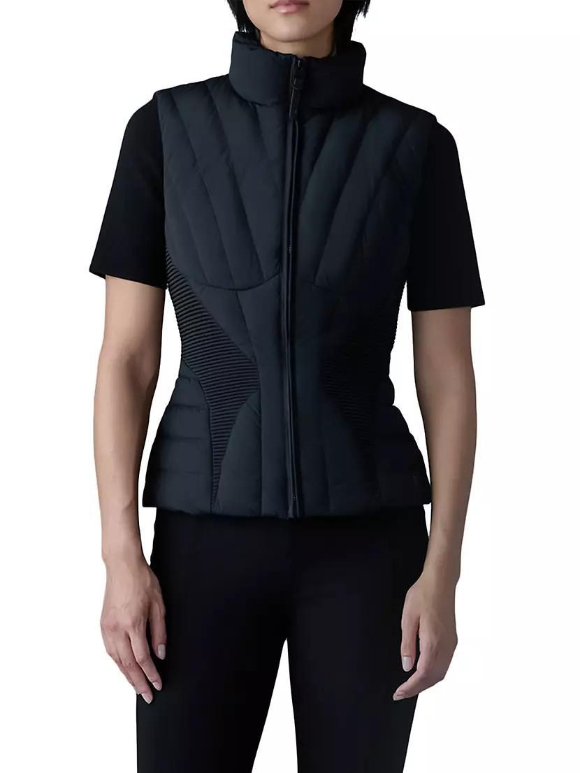 Aurelia Padded Down Zip-Up Vest Product Image