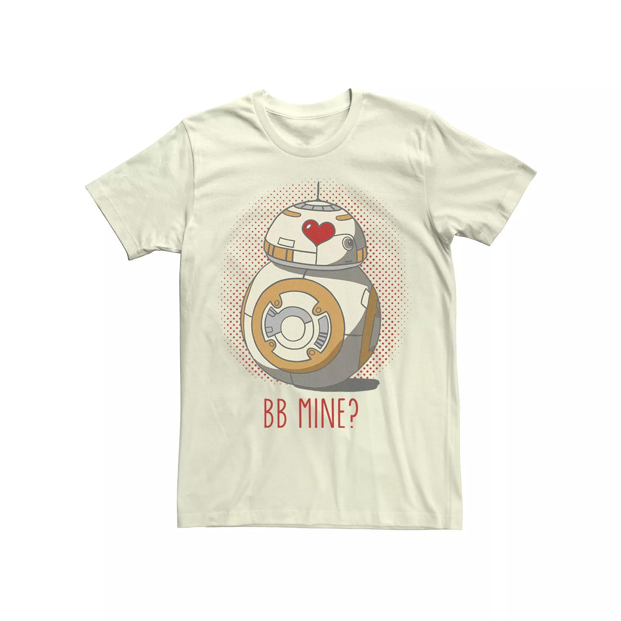 Men's Star Wars BB-8 Mine Heart Eyes Tee, Size: XL, Athletic Grey Product Image