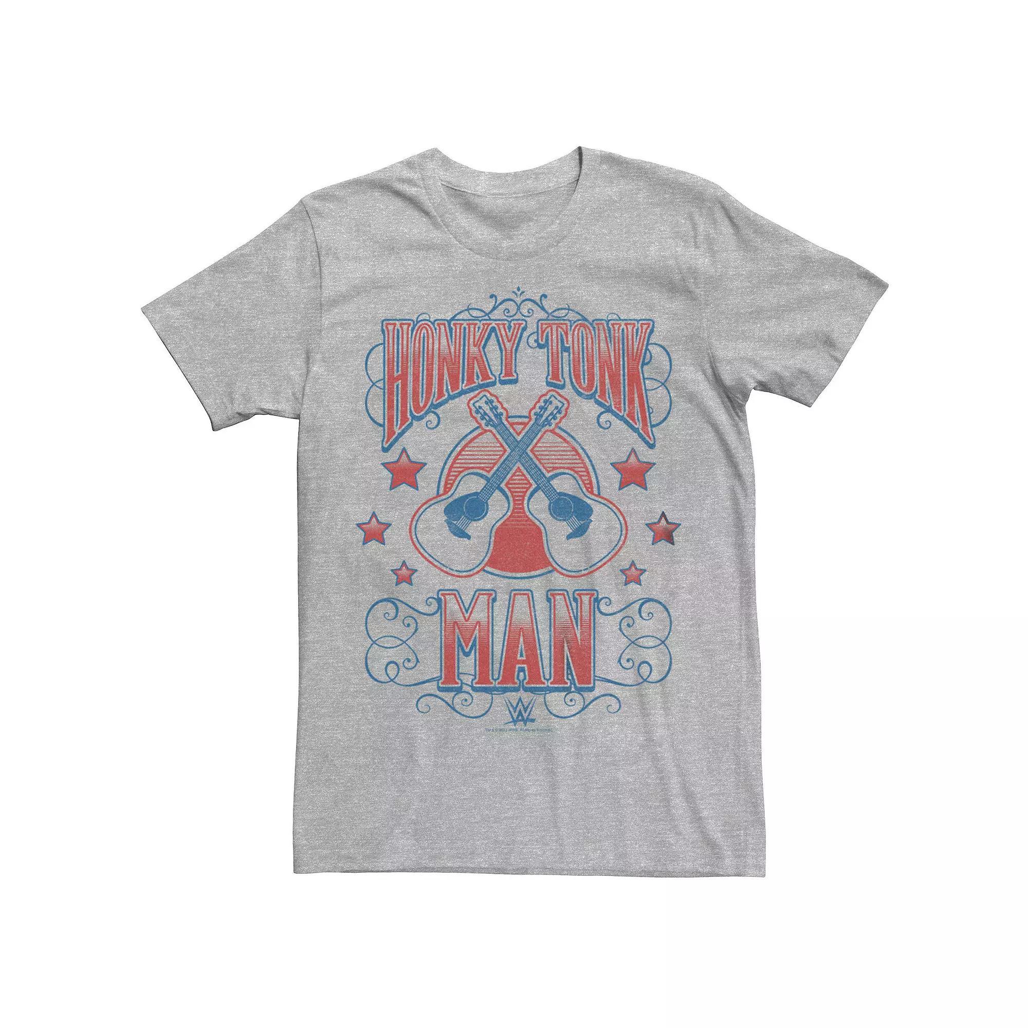Men's WWE Honky Tonk Man Guitars Graphic Tee, Size: Large, Athletic Grey Product Image