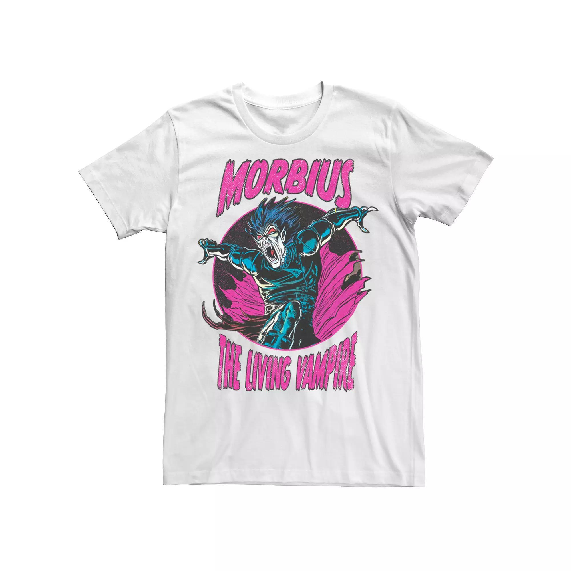 Mens Marvel Morbius The Living Vampire Purple Hue Portrait Tee Product Image