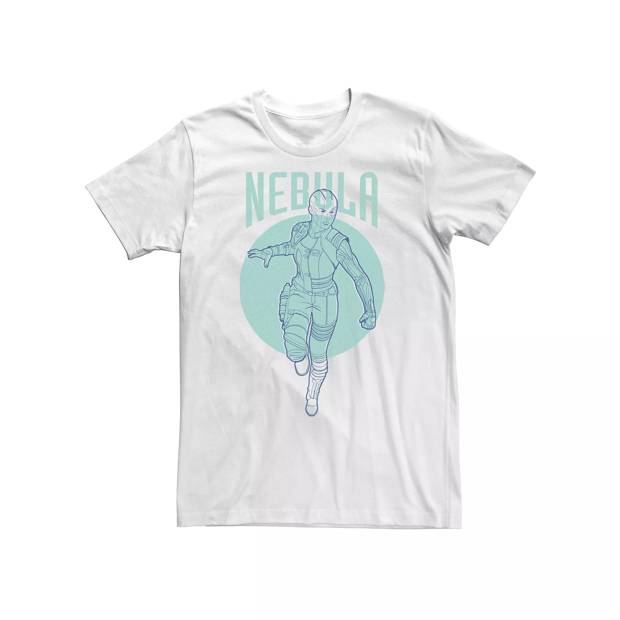 Big & Tall Marvel Avengers Endgame Nebula Outline Poster Tee, Men's, Size: 4XLT, White Product Image