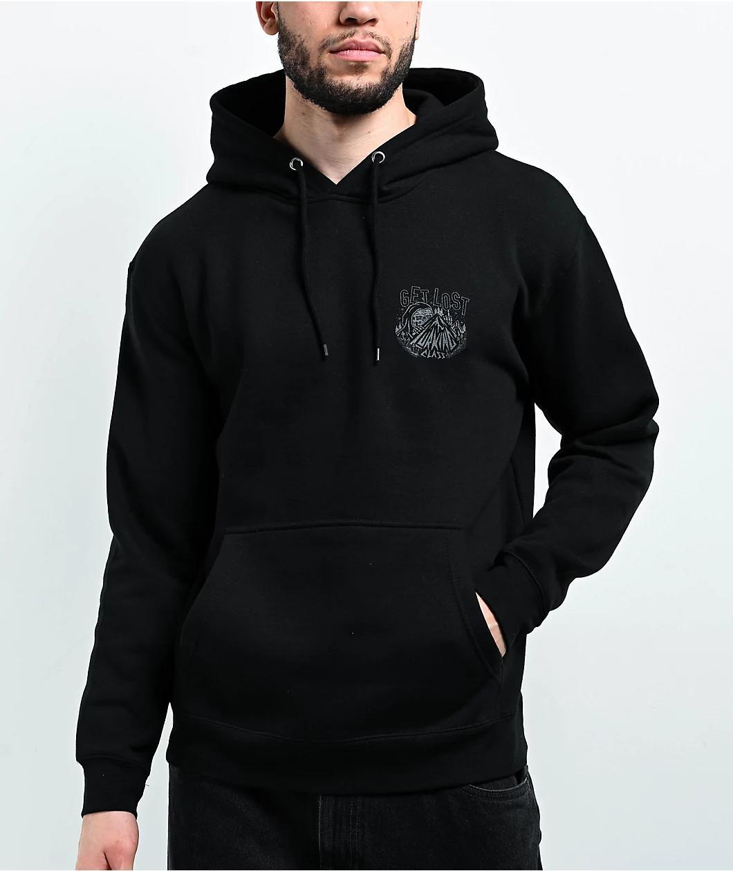Lurking Class By Sketchy Tank Get Lost 3M Black Hoodie Product Image