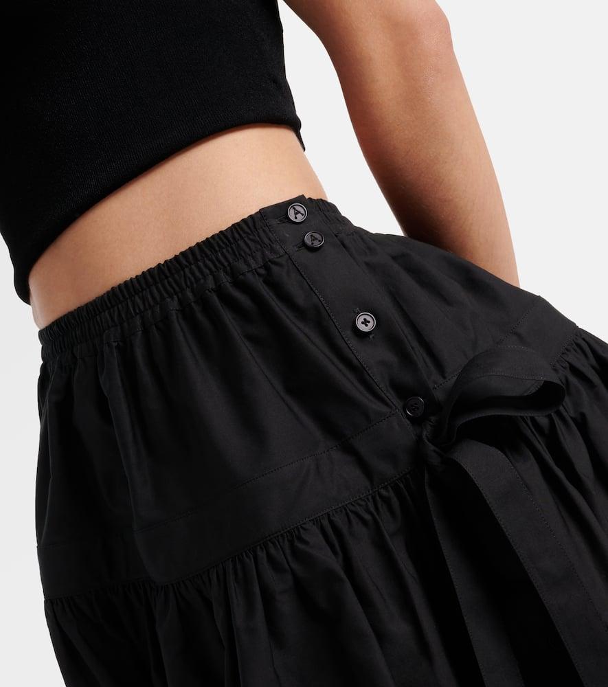 ALAÏA Deesser Bow-detail Miniskirt In Black Product Image