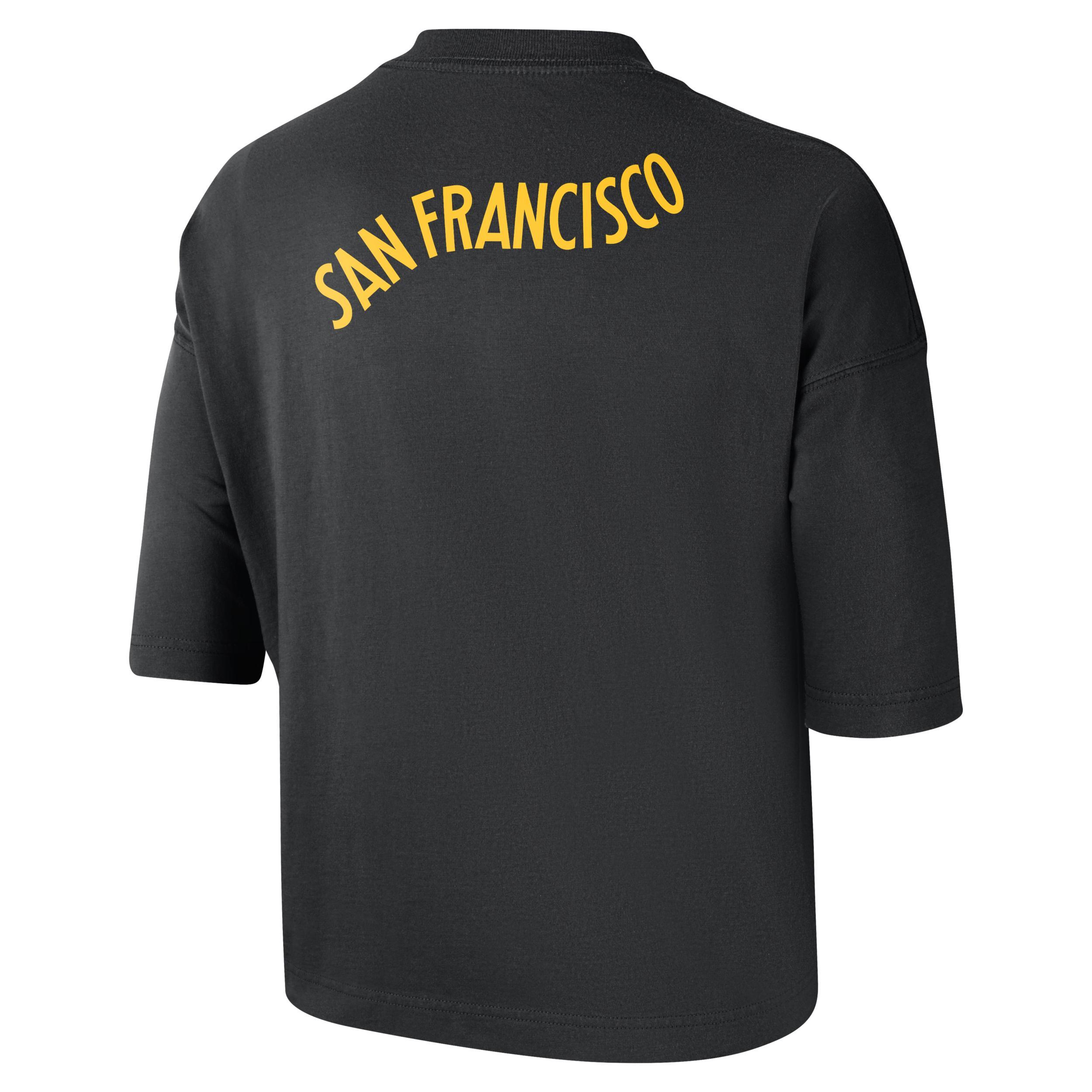 Los Angeles Lakers 2023/24 City Edition Women's Nike NBA Courtside Boxy T-Shirt Product Image