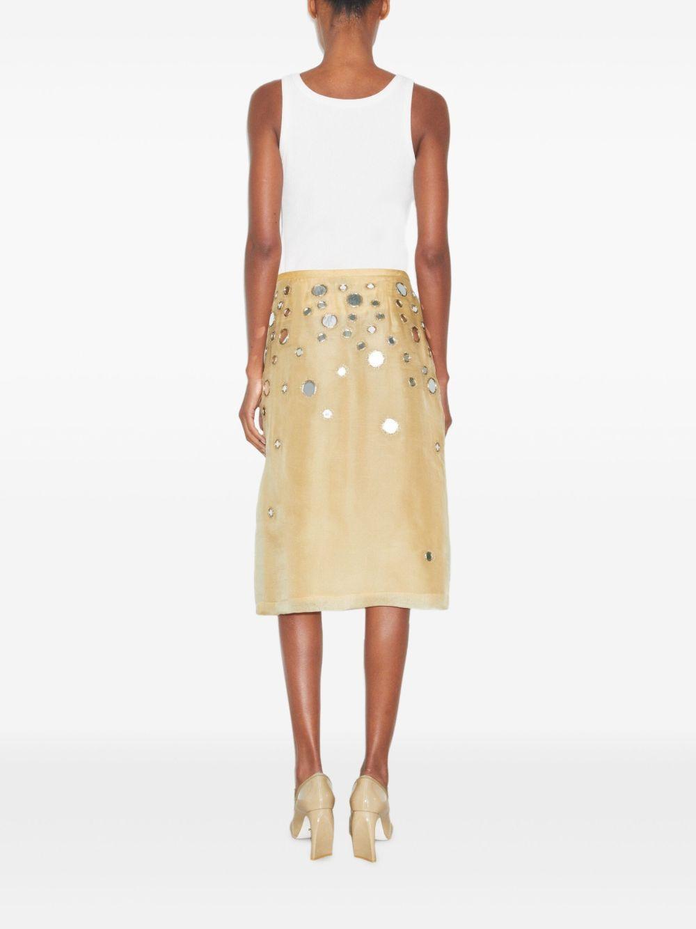 embellished mirror skirt Product Image