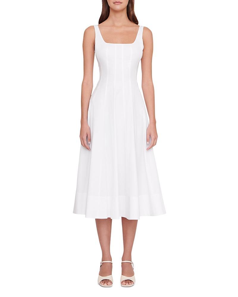 Staud Wells Dress in White Product Image