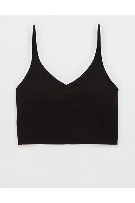 OFFLINE By Aerie Real Me Low Key Ruched Longline Sports Bra Women's Product Image
