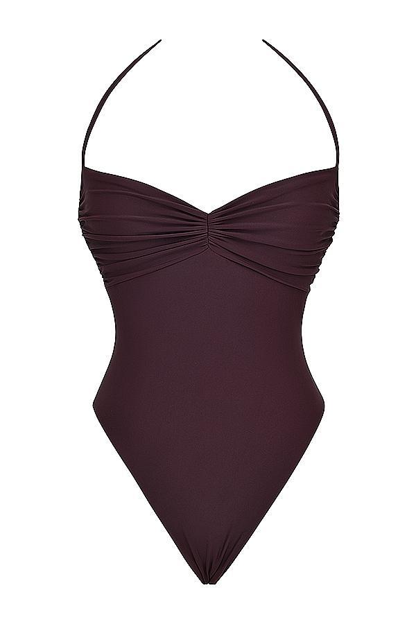 Lourdes  cacao underwired bikini top Product Image