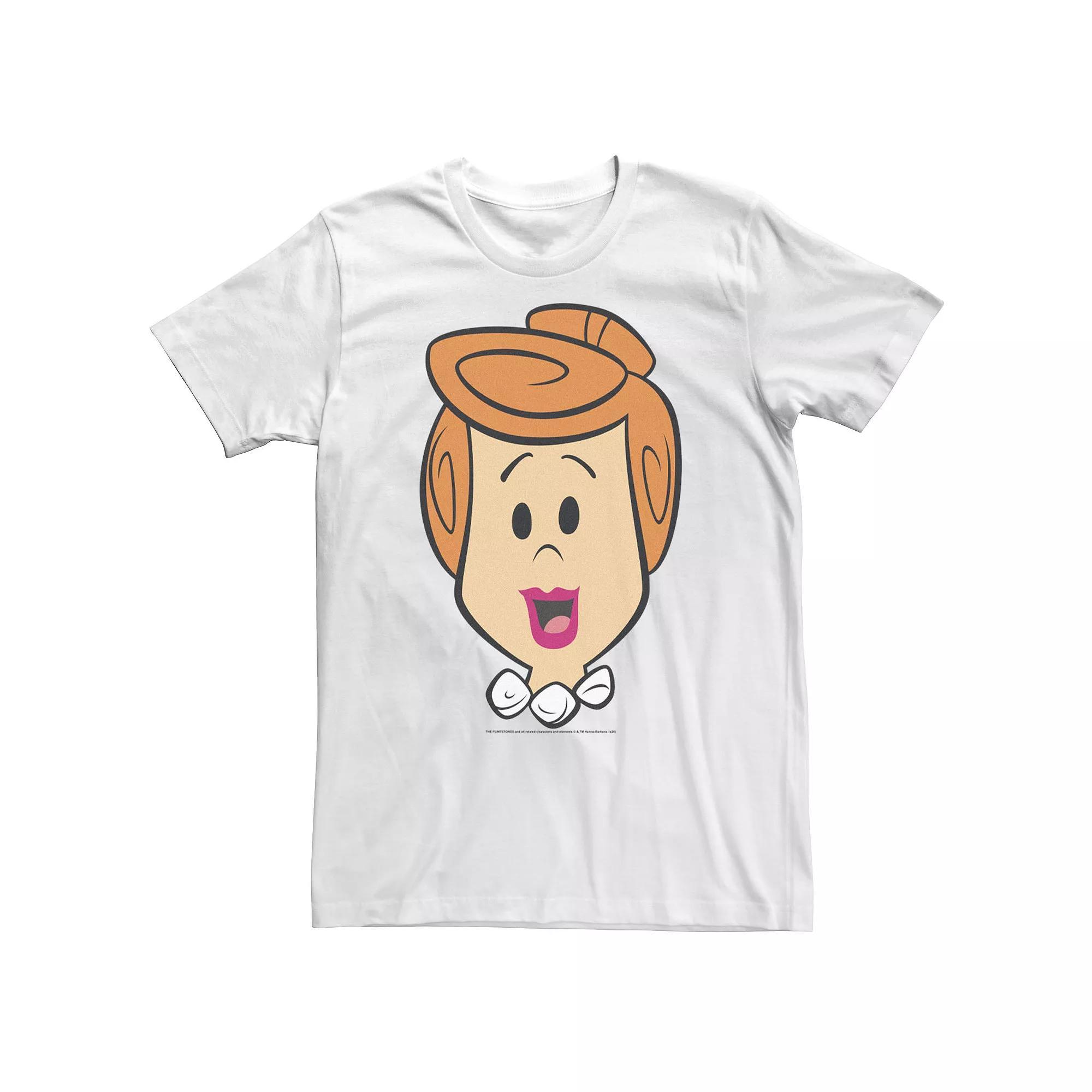 Big & Tall The Flintstones Wilma Big Face Tee, Men's, Size: XL Tall, White Product Image