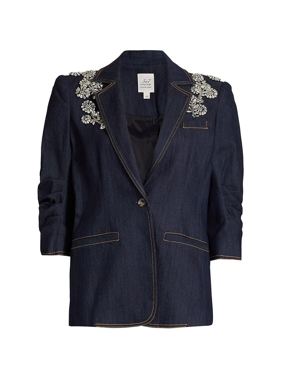 Womens Crystal Chrysanthemum Khloe Blazer Product Image