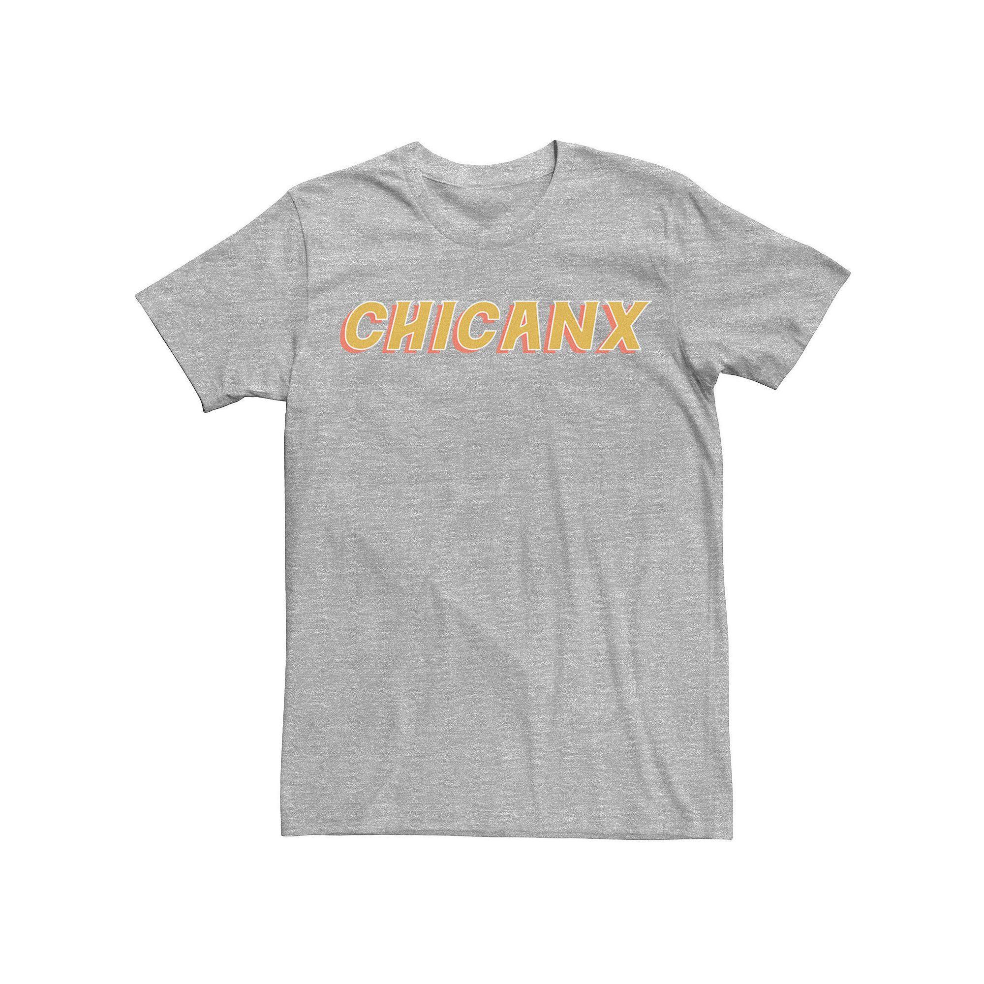 Men's Gonzales Chicanx Yellow Text Tee, Size: XXL, Athletic Grey Product Image