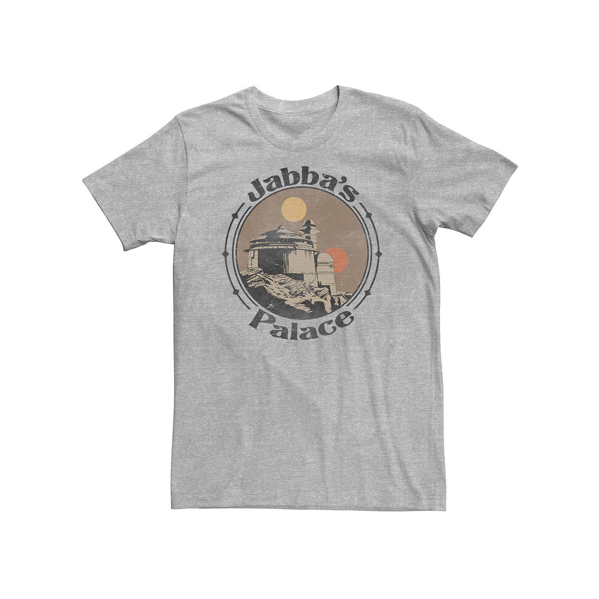 Big & Tall Star Wars Jabba's Palace Two Suns Destination Badge Tee, Men's, Size: 3XL Tall, Athletic Grey Product Image