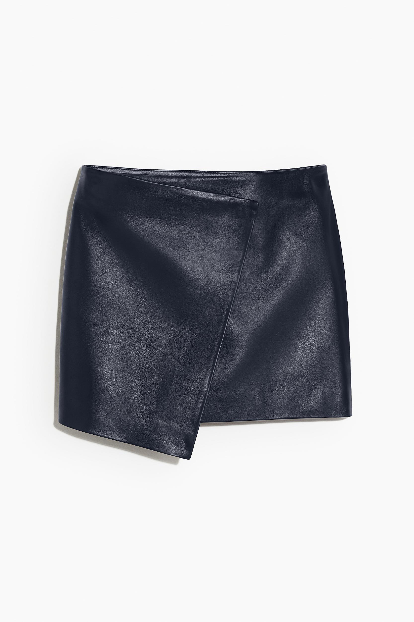 Leather Wrap Skirt Product Image