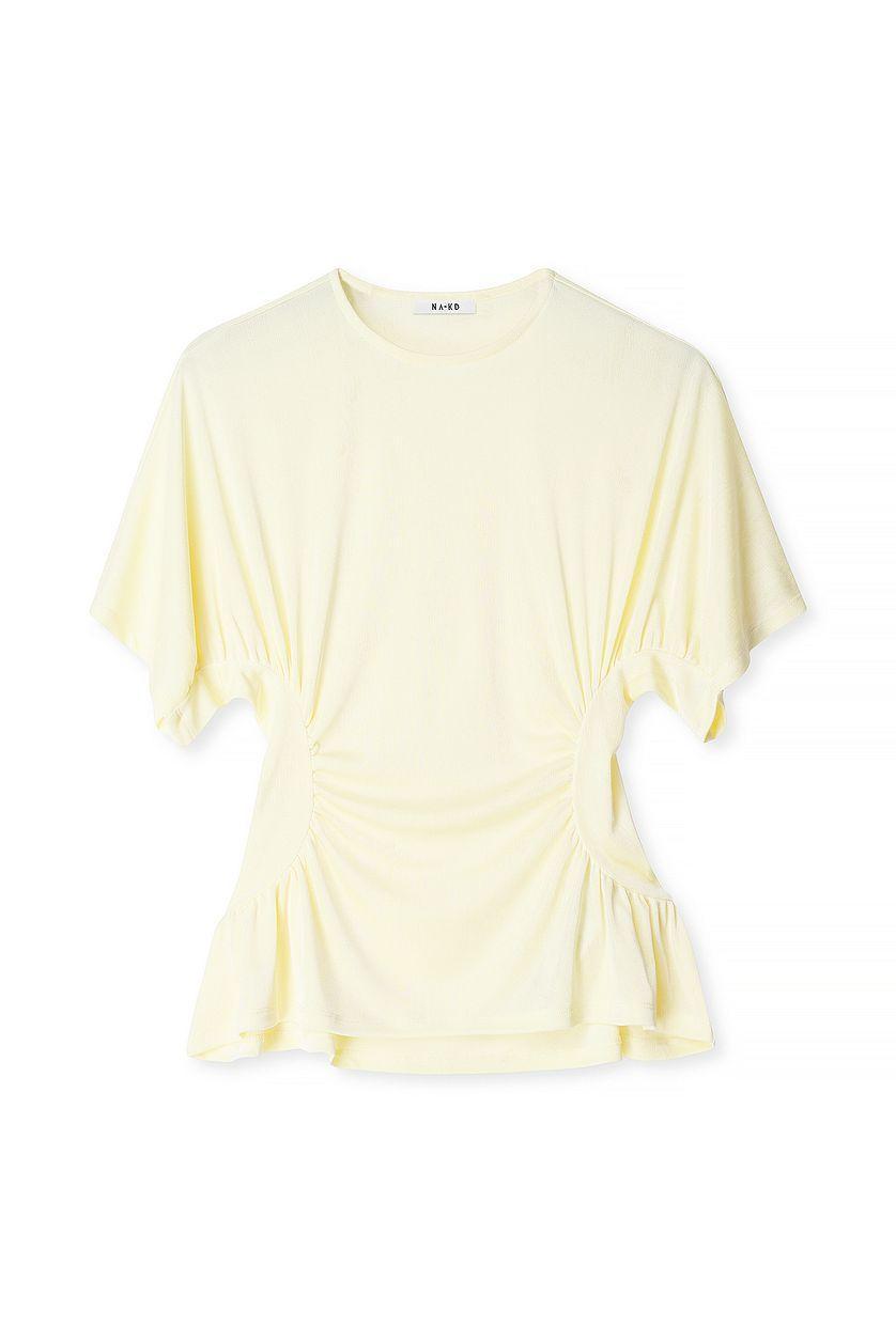 Draped Short Sleeve Top Product Image