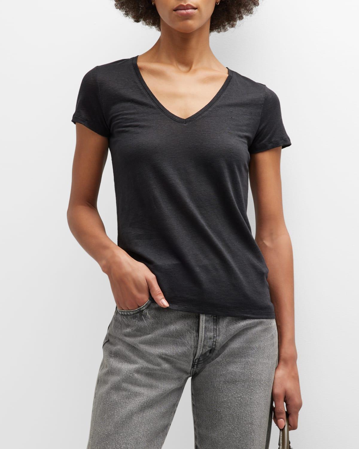 Majestic Filatures V Neck Tee Product Image