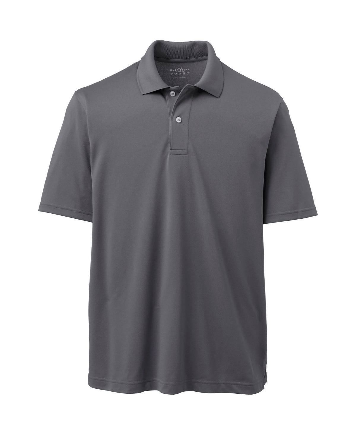 Men's Big Lands' End School Uniform Short Sleeve Polo, Size: 4XB, Rich Red Product Image