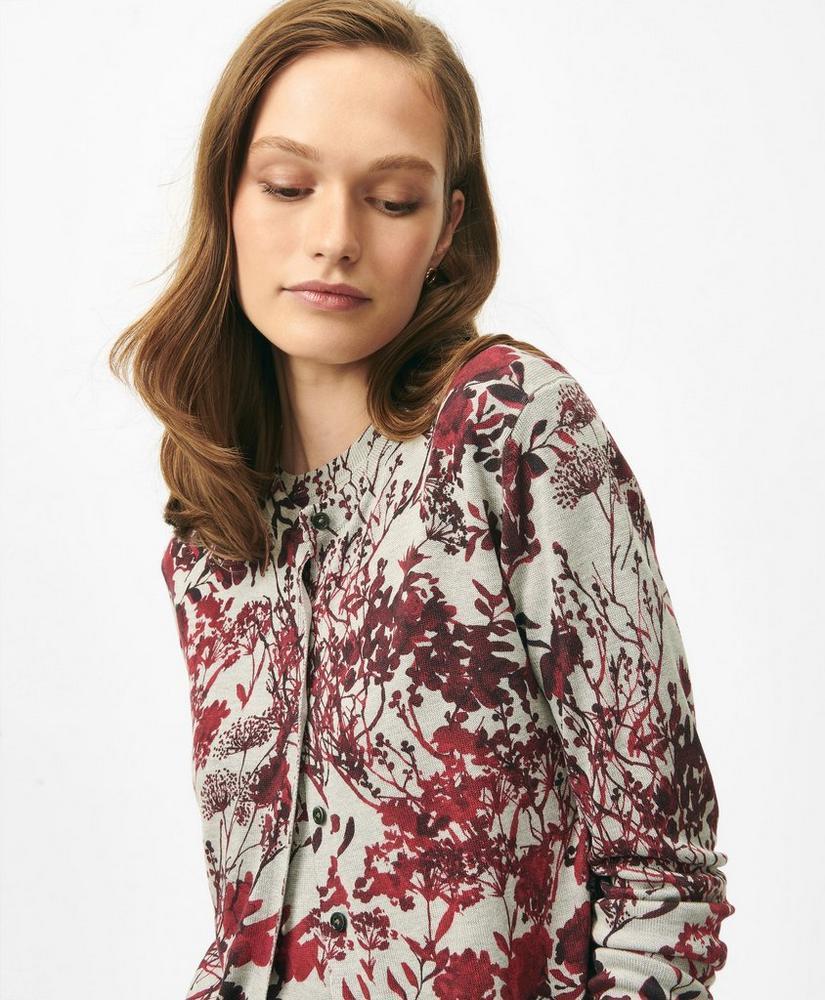 Twinset Cardigan in Floral Silk Blend Product Image