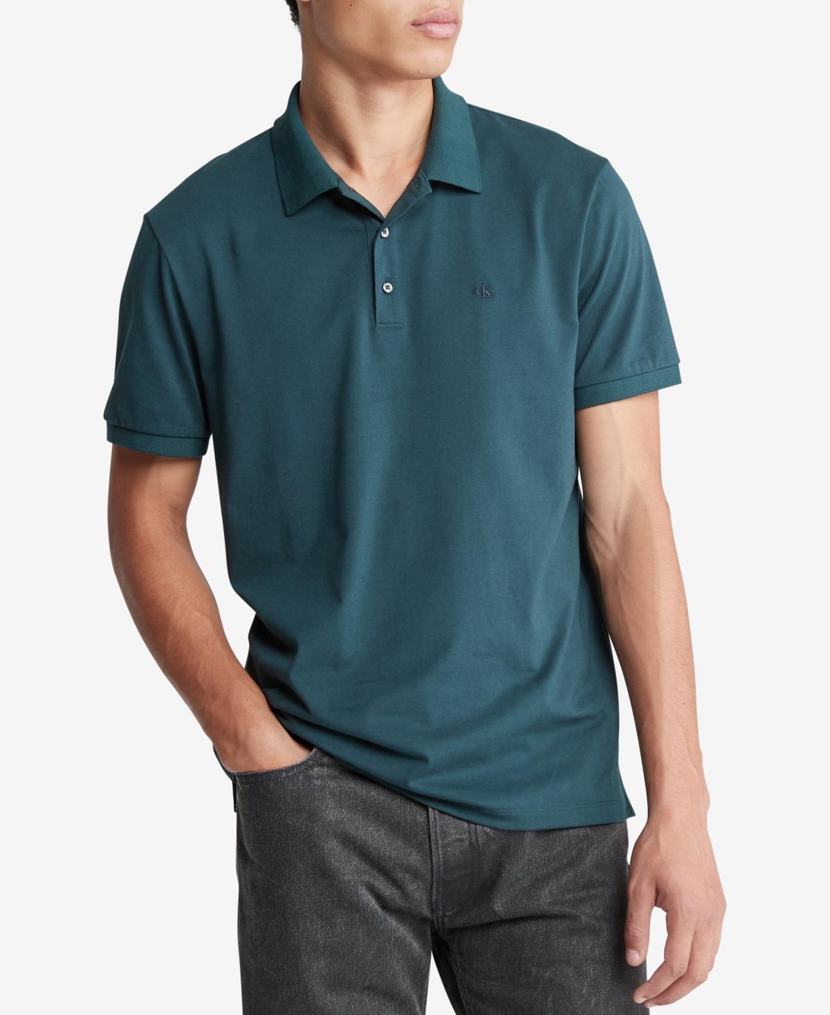 Calvin Klein Short Sleeve Classic Fit Smooth Polo Shirt Product Image